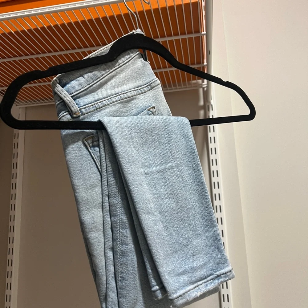 FRAME WOMENS LE SKINNY LE JEANNE JEANS LIGHT BLUE LOW RISE SIZE 25 - Picture 6 of 6